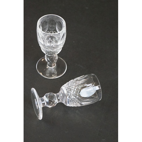 Set of five Waterford Crystal 'Colleen' short-stemmed cocktail