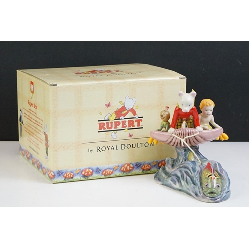 45 - Royal Doulton 'Rupert Rides Home' limited edition porcelain figure, model no. RB 4, with CoA, boxed ... 