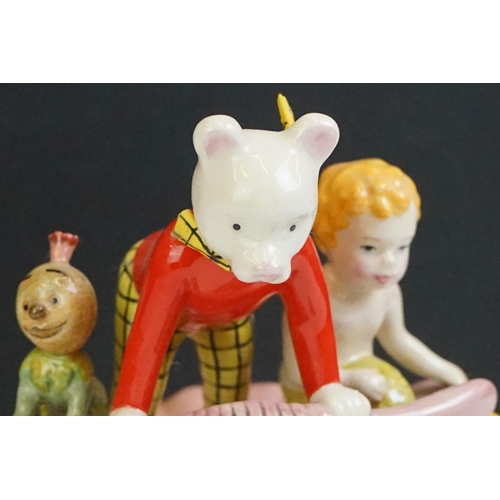 45 - Royal Doulton 'Rupert Rides Home' limited edition porcelain figure, model no. RB 4, with CoA, boxed ... 