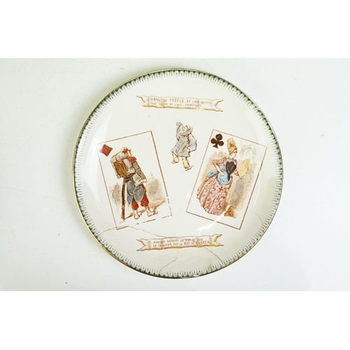 52 - Set of six French Choisy-le-Roi H[autin] B[oulenger] & Co 'Terre De Fer' plates, circa 1900, depicti... 