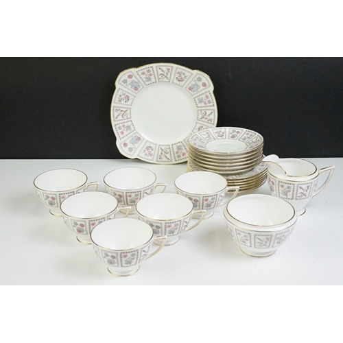 71 - Minton 'Tapestry' tea set (pattern no. S.699) to include 6 teacups & saucers, 6 tea plates, milk jug... 