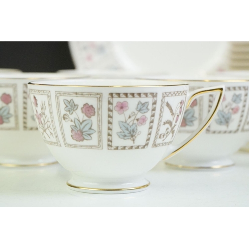 71 - Minton 'Tapestry' tea set (pattern no. S.699) to include 6 teacups & saucers, 6 tea plates, milk jug... 