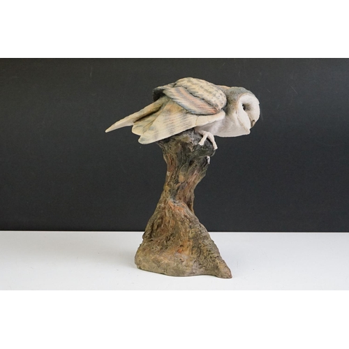 85 - The Arden Sculptures Collection Barn Owl resin sculpture, boxed (model no. 203), together with a cer... 