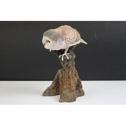 85 - The Arden Sculptures Collection Barn Owl resin sculpture, boxed (model no. 203), together with a cer... 