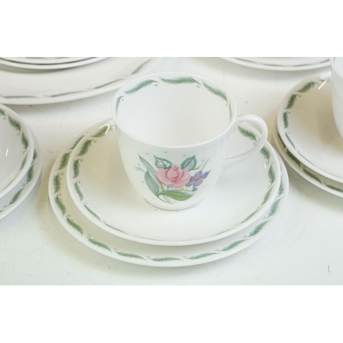 86 - Susie Cooper 'Fragrance' tea set (pattern no. C485) to include 6 teacups & saucers, 6 tea plates, su... 