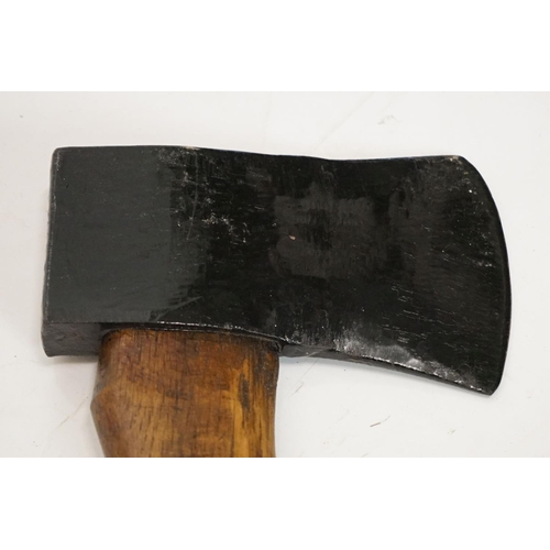 419 - An axe, 86cm long and another, 88cm long