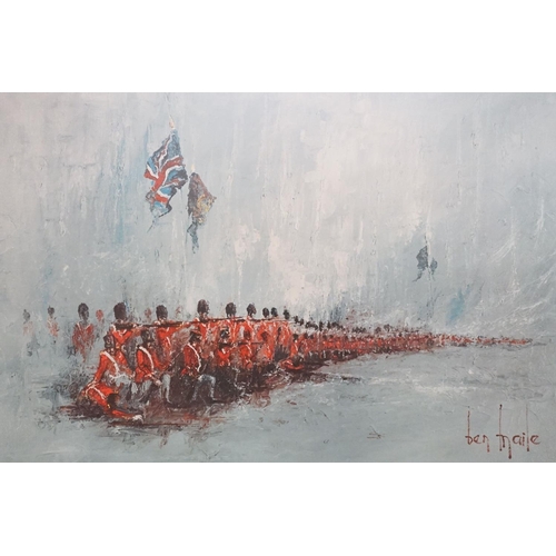 527 - Ben Maile (1922 - 2017), The Thin Red Line, print, signed lower left, number 86 of a limited edition... 