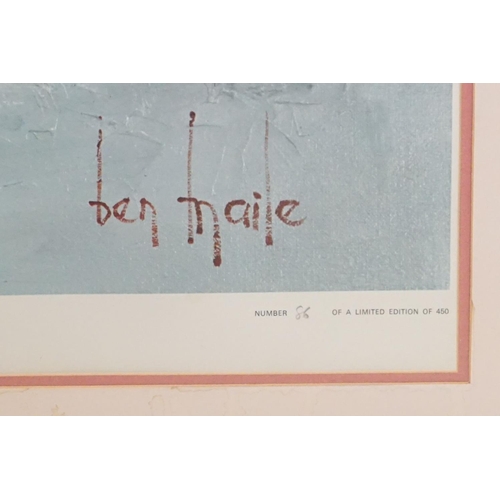 527 - Ben Maile (1922 - 2017), The Thin Red Line, print, signed lower left, number 86 of a limited edition... 