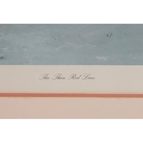 527 - Ben Maile (1922 - 2017), The Thin Red Line, print, signed lower left, number 86 of a limited edition... 