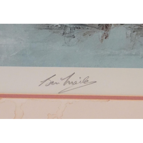 527 - Ben Maile (1922 - 2017), The Thin Red Line, print, signed lower left, number 86 of a limited edition... 