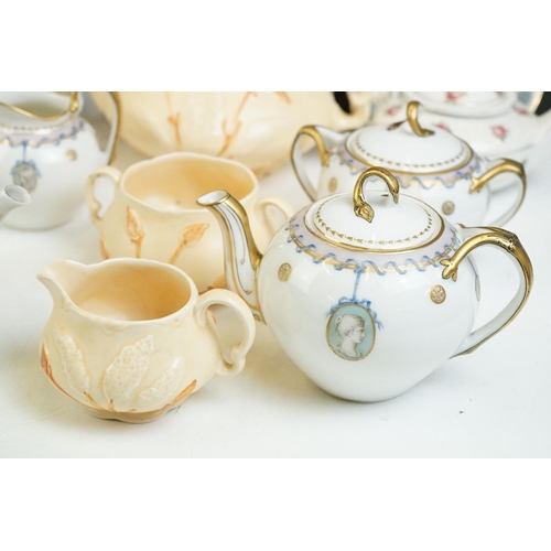 89 - 19th century onwards mixed tea ware, 17 pieces, to include Noritake, Foley, 19th century Imari, Ellg... 