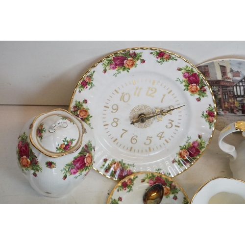 97 - Royal Albert 'Old Country Roses' tea ware, dinnerware & ceramics, to include teapot & cover, coffee ... 