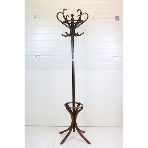 639 - Bentwood hat and coat stand.