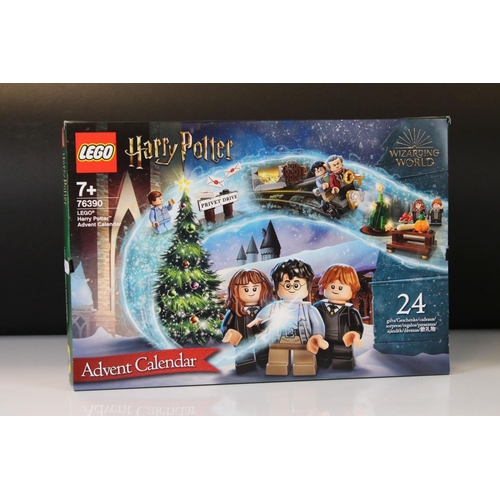 241 - Lego - Three boxed Harry Potter Advent Calendars to include 75981, 76390 & 76404, all sealed & excel... 