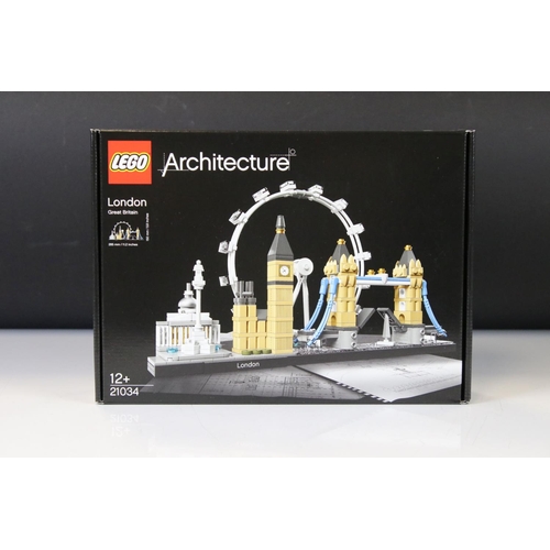 245 - Lego - Four boxed London Architecture sets to include 21034 London, 21013 Big Ben, 21029 Buckingham ... 