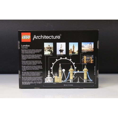 245 - Lego - Four boxed London Architecture sets to include 21034 London, 21013 Big Ben, 21029 Buckingham ... 