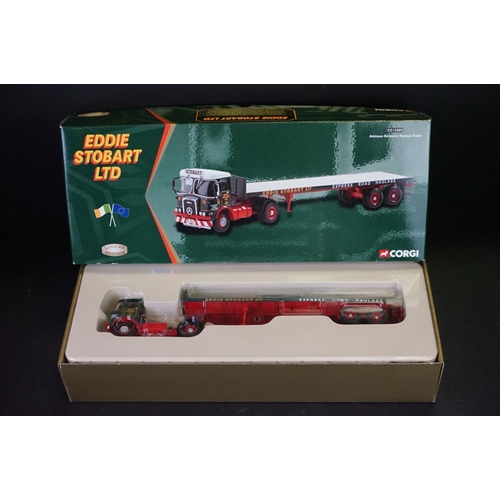 1180 - 14 Boxed Corgi Eddie Stobart diecast models to include Heavy Haulage 1:50 ltd edn Scammell Contracto... 