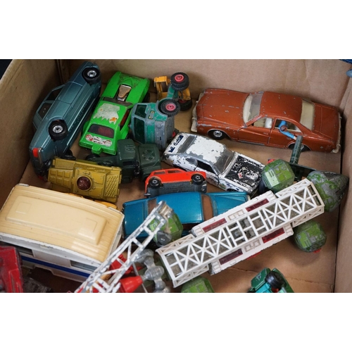 1183 - Around 40 mid 20th C onwards play worn diecast models to include Corgi, Dinky, Matchbox, Zylmex and ... 