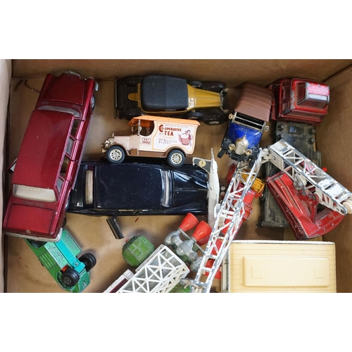 1183 - Around 40 mid 20th C onwards play worn diecast models to include Corgi, Dinky, Matchbox, Zylmex and ... 