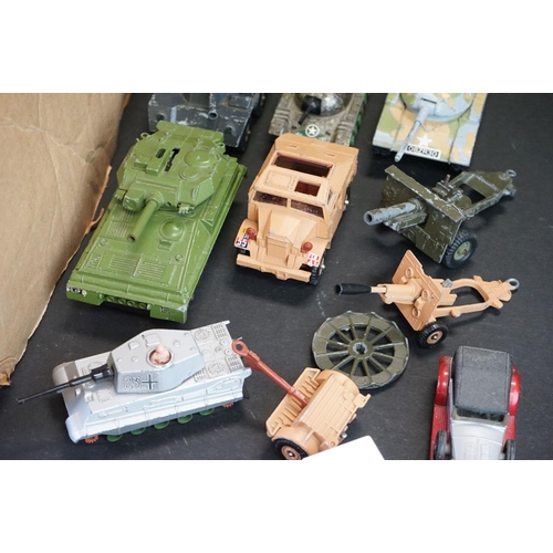 1183 - Around 40 mid 20th C onwards play worn diecast models to include Corgi, Dinky, Matchbox, Zylmex and ... 