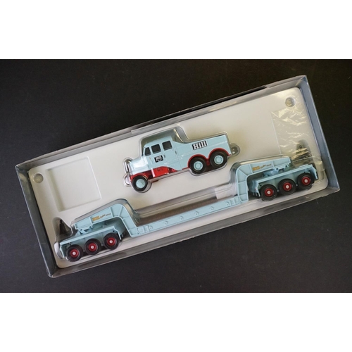 1187 - Boxed Corgi Heavy Haulage 17601 Hills of Botley Scammell Constructor and 24 Wheel Low Loader diecast... 