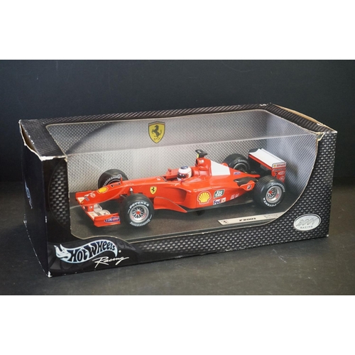 1189 - Four boxed Mattel Hot Wheels Racing F1 Ferrari diecast models to include 1/43 50213 Michael Schumach... 