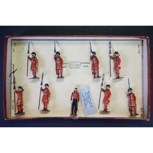 402 - Three boxed Britains Historical Series metal figure sets to include 1664 - Knights of Agincourt (Foo... 