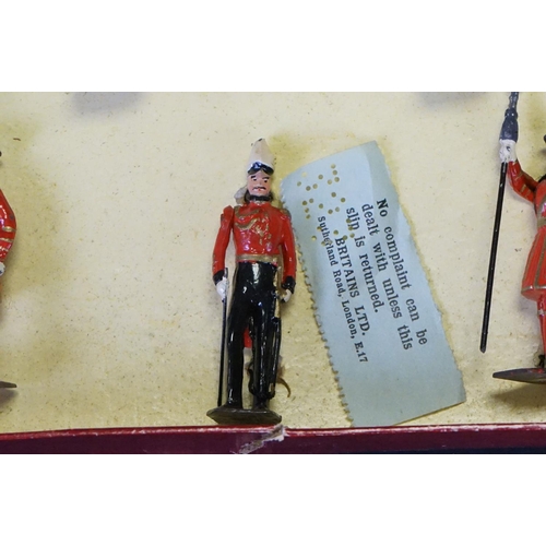 402 - Three boxed Britains Historical Series metal figure sets to include 1664 - Knights of Agincourt (Foo... 