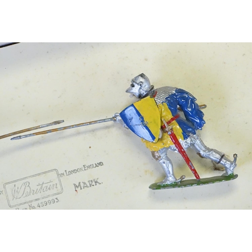 402 - Three boxed Britains Historical Series metal figure sets to include 1664 - Knights of Agincourt (Foo... 