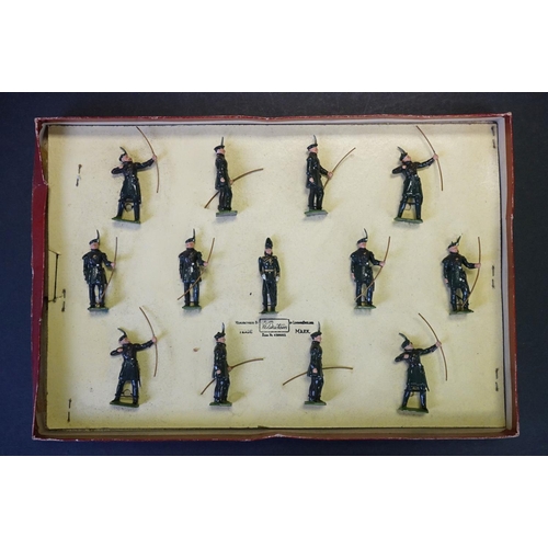 402 - Three boxed Britains Historical Series metal figure sets to include 1664 - Knights of Agincourt (Foo... 