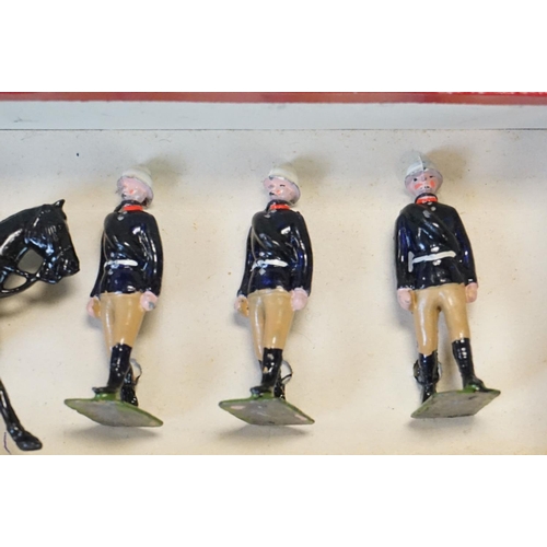 405 - Two boxed Britains metal figure sets to include No. 28 British Soldiers - Mountain Artillery with Mu... 