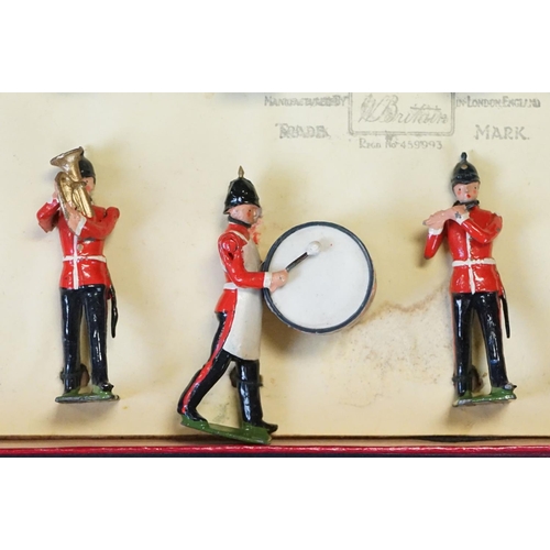 407 - Three boxed Britains ' Regiments Of All Nations ' metal figure sets to include No. 27 Line Infantry ... 