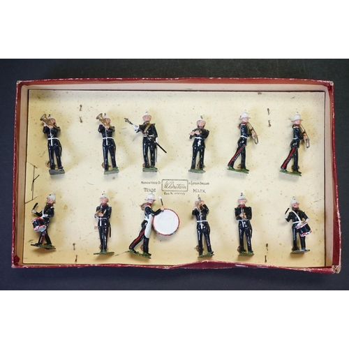 407 - Three boxed Britains ' Regiments Of All Nations ' metal figure sets to include No. 27 Line Infantry ... 