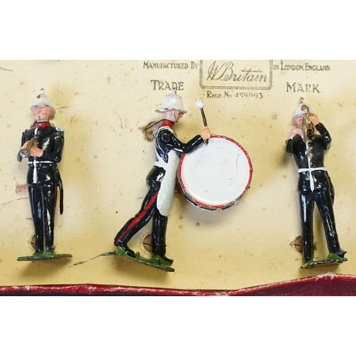 407 - Three boxed Britains ' Regiments Of All Nations ' metal figure sets to include No. 27 Line Infantry ... 