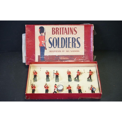 407 - Three boxed Britains ' Regiments Of All Nations ' metal figure sets to include No. 27 Line Infantry ... 