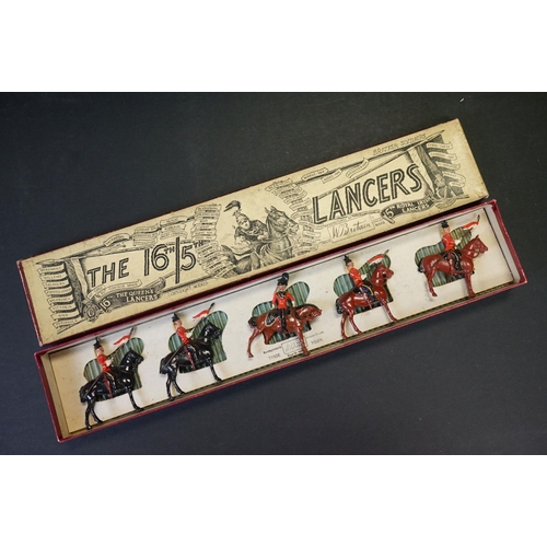 408 - Three boxed Britains metal figure sets to include No. 35 Types of the British Navy - The Royal Marin... 