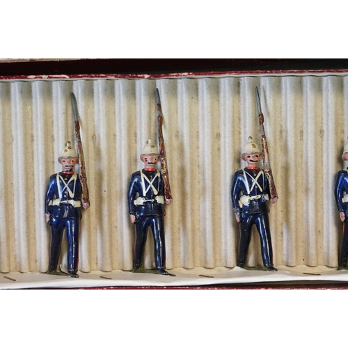 408 - Three boxed Britains metal figure sets to include No. 35 Types of the British Navy - The Royal Marin... 