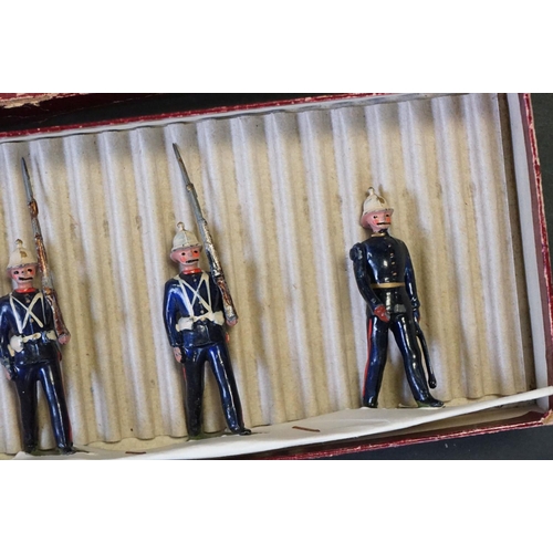 408 - Three boxed Britains metal figure sets to include No. 35 Types of the British Navy - The Royal Marin... 