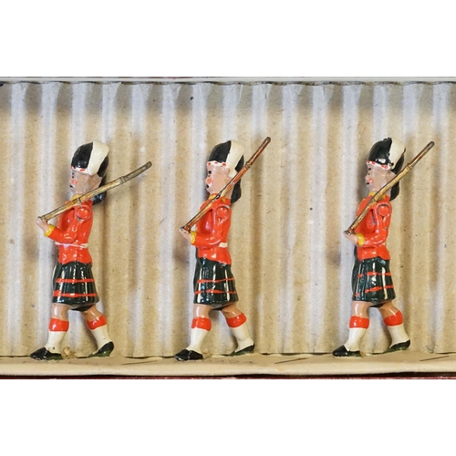 408 - Three boxed Britains metal figure sets to include No. 35 Types of the British Navy - The Royal Marin... 