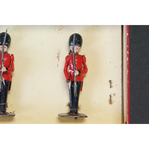 410 - Four boxed Britains ' Regiments Of All Nations ' metal figure sets to include 120 Coldstream Guards ... 