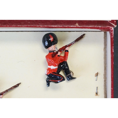 410 - Four boxed Britains ' Regiments Of All Nations ' metal figure sets to include 120 Coldstream Guards ... 