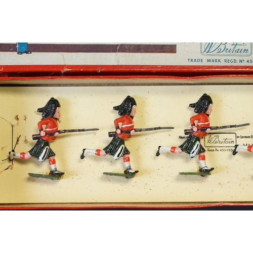 410 - Four boxed Britains ' Regiments Of All Nations ' metal figure sets to include 120 Coldstream Guards ... 