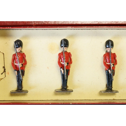 410 - Four boxed Britains ' Regiments Of All Nations ' metal figure sets to include 120 Coldstream Guards ... 