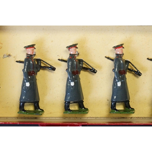 412 - Four boxed Britains ' Regiments Of All Nations ' metal figure sets to include No. 1898 British Infan... 