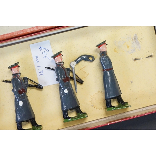 412 - Four boxed Britains ' Regiments Of All Nations ' metal figure sets to include No. 1898 British Infan... 