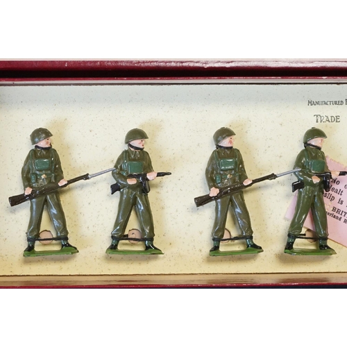 412 - Four boxed Britains ' Regiments Of All Nations ' metal figure sets to include No. 1898 British Infan... 