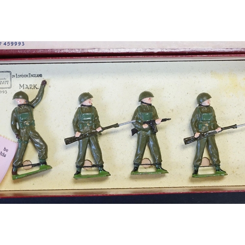 412 - Four boxed Britains ' Regiments Of All Nations ' metal figure sets to include No. 1898 British Infan... 