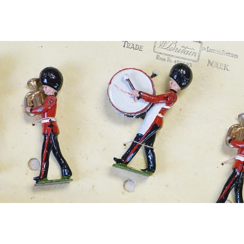 413 - Three boxed Britains ' Regiments Of All Nations ' metal figure sets to include 146 - Royal Army Serv... 