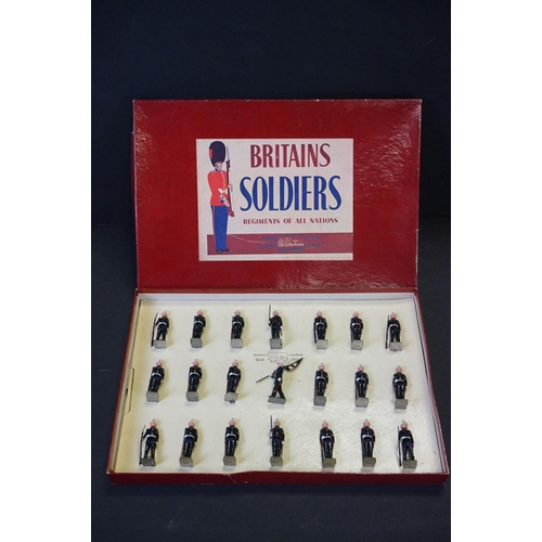 413 - Three boxed Britains ' Regiments Of All Nations ' metal figure sets to include 146 - Royal Army Serv... 