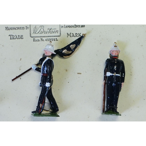 413 - Three boxed Britains ' Regiments Of All Nations ' metal figure sets to include 146 - Royal Army Serv... 
